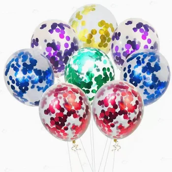 10Pcs Balonu Komplekts Zelta Konfeti Metāla Baloni Dzimšanas dienas svinības, Kāzu Red Apdare Jubileju Pasaules Bērnu Dušas Balonu