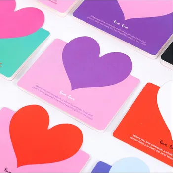 10pcs/daudz Sirds formas Ielūguma Karte Dāvanu Karte Pušķis Maizes Iepakojuma Valentīna Diena Apsveikuma kartiņu