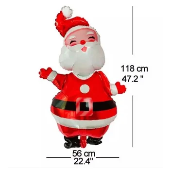 10pcs ir 2021. Priecīgus Ziemassvētkus Balonu, Lielo Izmēru Santa klaus Sniegavīrs Koku Laimīgu Jauno Gadu Partijas Apdare Bērniem, Rotaļlietas, Dāvanas,