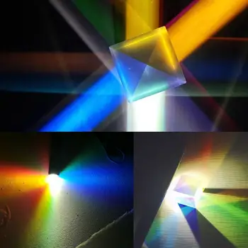 12.7 mm K9 Cube Trūkumiem Krusta Dichroic Prizmu RGB Kombains Sadalītāja Stikla Dekori Laukumā Cube RGB Mācību Apdare, Instrumenti,
