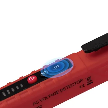 3 krāsas Ciparu VD802 bezkontakta MAIŅSTRĀVAS Sprieguma Testeris Mērītājs Regulējams Jutīgums Pildspalvu Indikators LED Ligzda Volt Detektora Testu Pe