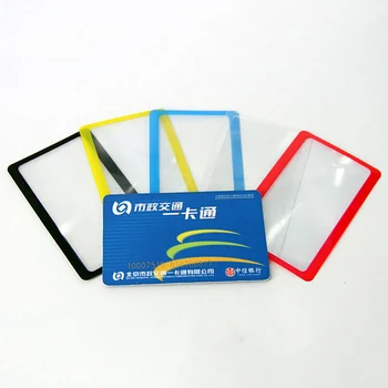 3X 0.45 mm Ultra-plānas Palielinājuma Objektīvs Pilna Lapa Lasījumā Atbalsta Objektīvs Lupa PVC Kartes Palielināmais Stikls Veciem Cilvēkiem