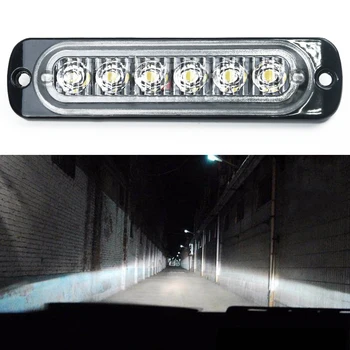 6 LED Auto Ārējais Apgaismojums Auto Automašīnu Kravas automašīnu Darba Bārs Lampas Braukšanas Miglas Offroad SUV 4WD Uzmanības centrā, Dienas Gaismas lukturi