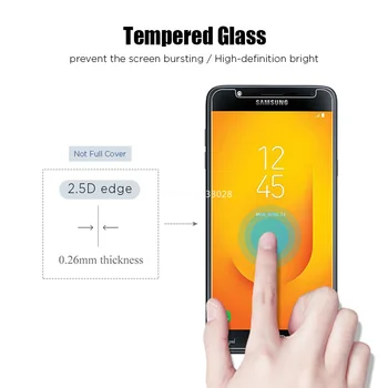 9H Rūdīta Stikla Samsung Galaxy A50 A30 A40 A10 A20 A9 A8 A6 A710 A720 A7 A510 A520 A5 A3 Ekrāna Aizsargs, ar Aizsargājošu Plēvi