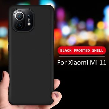 Aizsardzības Phone Gadījumā Xiaomi Mi 11 Pro Lite Silikona Triecienizturīgs Vāks Xiaomi Mi 11 Ultra Poco F3 X3 Pro Capa Matēts Coque
