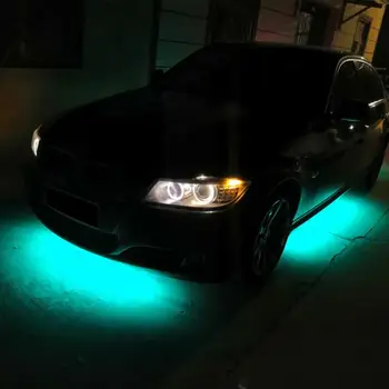Auto Underglow Elastīga Sloksne LED Tālvadības /APP Kontroles RGB LED Lentes Saskaņā Automobiļu Šasijas Caurule Šasijas Sistēmu, Neona Gaismas