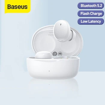 Baseus Bowie E2 TWS Bluetooth Austiņas Bezvadu Bluetooth 5.2 Austiņas Sporta Earbuds Zibspuldzes Uzlādes Austiņas iPhone Xiaomi