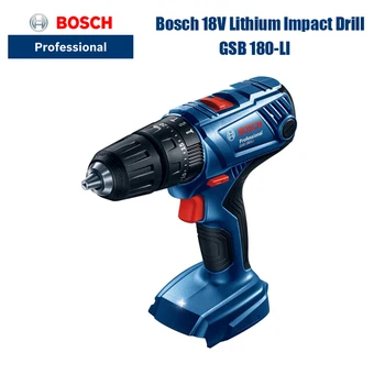 Bosch GSB180-LI Impact Drill 18v, Elektrisko Skrūvgriezi Mājsaimniecības Elektrisko Urbi Metāla Koka Sienu (Bez Akumulatora, Ne Lādētāju)