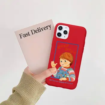 Chucky Labi Puiši Telefonu Gadījumā Konfektes Sarkanā Krāsā iPhone 11 12 mini pro XS MAX 8 7 6 6S Plus X SE 2020. GADAM XR