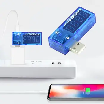 Digitālā USB Mobilo Jauda lādēšanas strāvas sprieguma Testeris Metru Mini USB lādētāju, ārsts voltmetrs ammeter Bezmaksas Piegāde