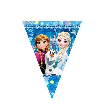 Disney Saldēti Princese Sniega Karaliene Tēma Happy Birthday Kausa Salmu Dekoru Bērniem Meitene Puse Piederumi Apdares Galda Piederumu Komplekts