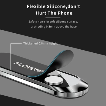 FLVOEME Auto Telefona Turētājs Magnētisko mini Lentes Forma Stāvēt Universālu iPhone Samsung Birojs Guļamistaba GPS Auto Paneļa Stiprinājums