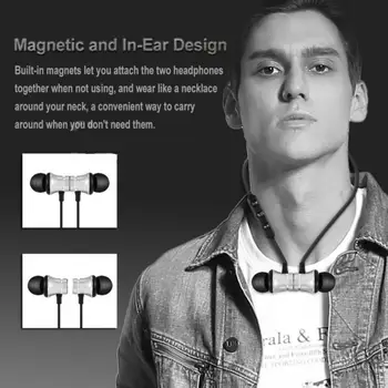 Jaunu XT11 Magnētisko Adsorbcijas Bezvadu Bluetooth 4.2 In-Ear Austiņas Sporta Austiņas Stereo Skaļrunis Fone De Ouvido Tālruni