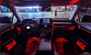 LED Apgaismojuma Piemērots Lexus RX 2016-2020 Atmosfēru Gaismas Interjera Pārveidošana 64-krāsa Melns, Gaiši Sākotnējā Pogu