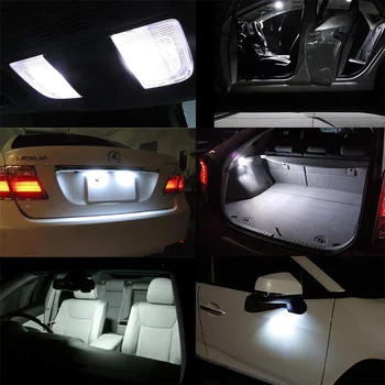 Led salona Apgaismojuma Komplekts Hyundai Akcentu LC MC RB 1995-2016 2017 2018 2019 2020 LED Spuldzes Dome Kartes nolasīšana Canbus