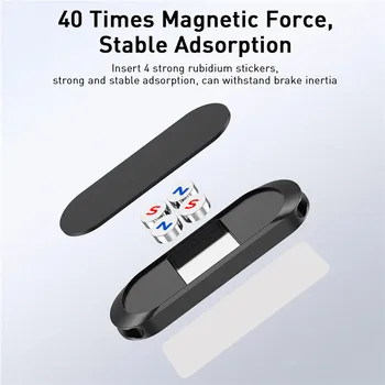 Magnētiskā Tālruņa Turētāju Automašīnas Paneļa Mini Lentes Formas Magnēts Tālrunis Stāvēt iPhone 12 Pro Max Xiaomi Huawei P30 Samsung Mount