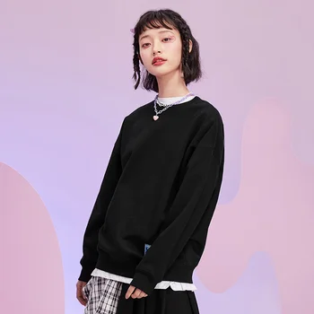 SEMIR Pāris apģērba džemperis sievietēm 2020 jaunu gadījuma korejas tendence atstarojoša druka ziemas apģērbu lielajam augšu