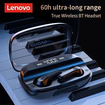 Sākotnējā Lenovo QT81 Jaunu Jaunināšanas Bezvadu Austiņas Bluetooth5.0 Trokšņa Samazināšanas Bass Touch Kontroli Spēļu Austiņas, Sporta Earbuds