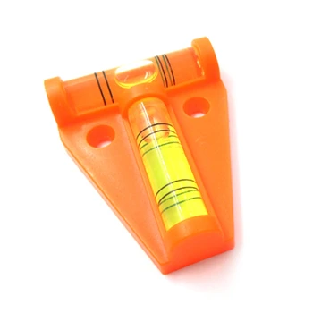 T veida gars līmeņa novērtēšanas instruments Trīsstūrveida Plastmasas līmeņa indikators T-veida līmeņrādi bubble Shell Melna Oranža
