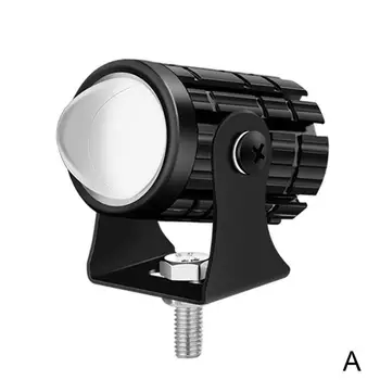 Universālo Motociklu LED Lukturu Mini Projektoru Divu krāsu Automašīnas Palīgs Braukšanas Indikators Objektīvs Projektoru Lampas, Miglas LTV D9V4