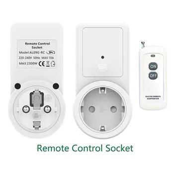 Universālā Kontaktligzda ar zemējuma kontaktu Mini Smart ES RF 433mhz Bezvadu Tālvadības pults Smart Home Saderīgs Ar Broadlink RM4 Pro Karstā Pārdošanas