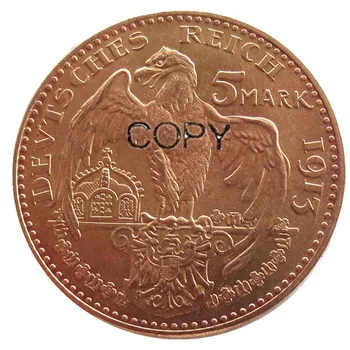 VĀCIJAS 1913 CU Modelis 5 Zīmes vācijas ST Bavārijas Ludvigs III Kopija Monētas