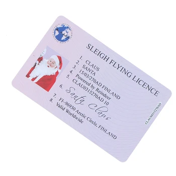 1gb Viltus Plastikāta Kartes Santa Claus, kas Peld ar Licences Kamanas Licences Bērniem, Bērniem Ziemassvētku Dāvanu, Eglīšu Rotājumi
