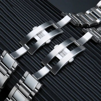 23mmMetal Aproces Vīriešu Augstas Kvalitātes Nerūsējošā Tērauda Watchbands Modes Sieviešu Pulksteņu Siksniņas Band fit Cartier Piederumi