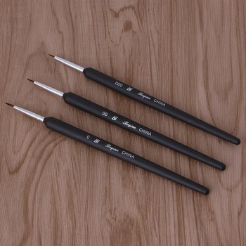 3Pcs Nail Art Pildspalvu Dotting Glezniecības, Zīmēšanas Gēla Laineris polijas Brush Tool Izturīgs