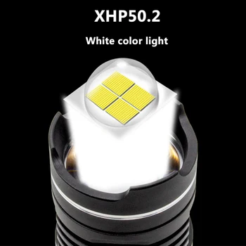 4 Krāsas Spēcīgu Led Zibspuldzi, USB Uzlādējams 18650 26650 Akumulatora Zoomable Lāpu Alumīnija Ūdensizturīgs Lukturis