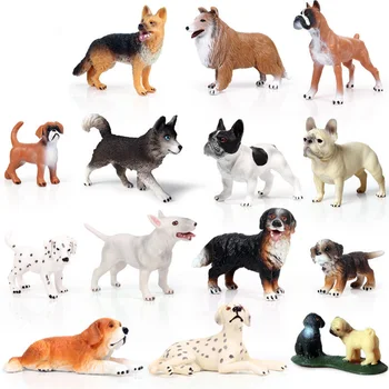 41 Veidu Maza Izmēra Suns Sērijas Dzīvniekiem Attēls Kolekcionējamu Rotaļlietu Suņu Dzīvnieku Darbības Rādītāji Bērniem Plastmasas Rotaļlietas