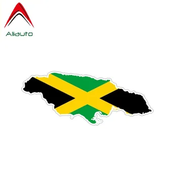 Aliauto Personības Auto Uzlīme Jamaikas Karoga Kartes Vinila Decal Segtu Skrāpējumiem, lai Suzuki Swift Tiguan Infiniti Kia Rio ,15cm*5cm