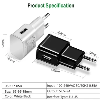 Augstas Kvalitātes USB Sienas Lādētājs LG Stylus3 Stylo3 STYLO 3, PLUS K10 PLUS LS777 MP450 K10 PRO X CAM F690 K580 usb kabelis