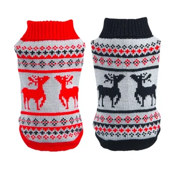 Briežu Suns, Džemperi Pet Suņu Apģērbu Ziemassvētku Kostīms Pet Cat Ziemas Trikotāža Silts Apģērbs Mazajiem Vidū Liels Suns Kostīmi