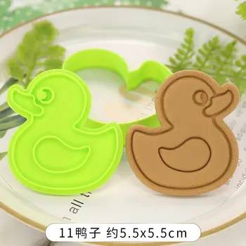 DIY Cute Baby Dizainu Sīkfailu Pelējuma Sadzīves Bērni, Cepšana Uzkodas Mājās Konfektes, Mīkstu Molding Pelējuma 3D Apspiestas Cookie Cutter