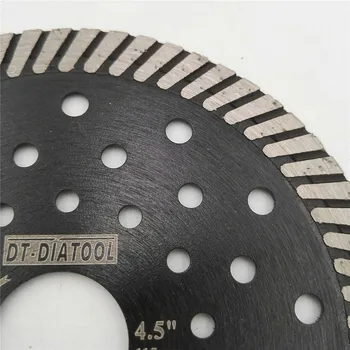 DT-DIATOOL 2gab Dia 115+izmantots 125mm Dimanta Asmens Šauru Turbo Multi Caurumu Zāģa Asmens Griešanas Diska Granīta, Marmora