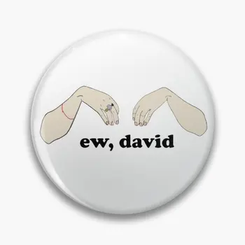 Ew David Schitt Ir Creek Pielāgojama Mīksto Pogu Pin Radošo Sieviešu Broša Karikatūra Apģērbu Modes Smieklīgi Žetons Apkakles Metāla