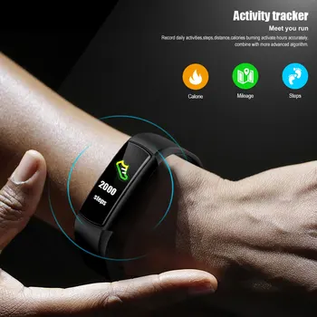FIMAODZ Y29 Smart Aproce Sirds ritma Monitors Skatīties asinsspiediens Smart Joslā Tracker IP68 Ūdensnecaurlaidīga Fitnesa Rokassprādze