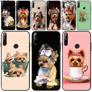 Jorkšīras terjera suņu kucēnu Tālruni Gadījumā, Huawei Y5 Y6 Y7 Y9 Ministru Pro II 2018 2019 Godu 8X 8 9 lite View9