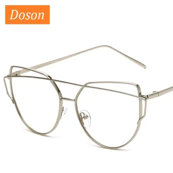 Klasiskās Dekoratīvie Stikli Sieviešu Skaidrs, Objektīva Optiskās Brilles Rāmis Sieviešu Tuvredzīgs Eyelasses Rāmji Briļļu Sakausējuma Oculos okulary