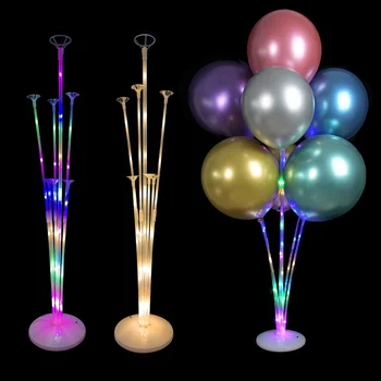 LED Gaismas Balonu Stāvēt Stick Lateksa Balonu Apdares Galda, Peldošās Dzimšanas dienu, Kāzu svinības, Ballons Turētājs Baby Dušas Piederumi