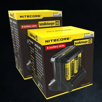 Nitecore i8 Inteliģento Lādētāju, 8 Sloti Kopā 4A Izejas Smart IMR18650 16340 10440 AA AAA 14500 26650 un USB Ierīces