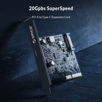ORICO C Tipa PCI-Express USB 3.2 20Gbps PCI-E Express Paplašināšanas Kartes Adapteris ar ASM3242 Chipset Klēpjdatoru