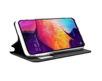 Segtu grāmatu turētājs ar logu Samsung Galaxy A50 / A50s /A30s melna Krāsa