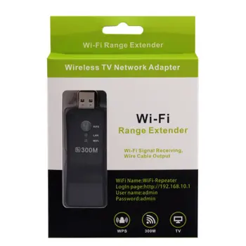 USB WIFI Repeater 300Mbps 2.4 GHz Bezvadu WiFi Signāla Pastiprinātājs WI-FI Diapazona Paplašinātājs ar Lan Portu Adapteris TV Atskaņotājs