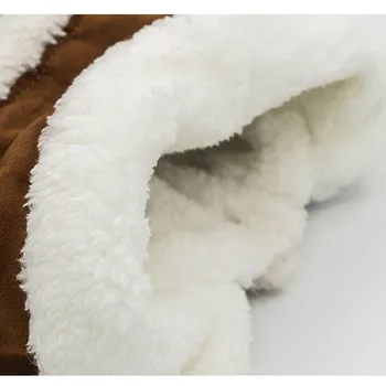 Vilnas Siltā Suņu Apģērbu Buckskin Lokomotīvju Mētelis Britu Stila Suņu Jaka Ziemas Maziem, Vidējiem Suņiem Schnauzer Pet Apģērbs Apģērbs